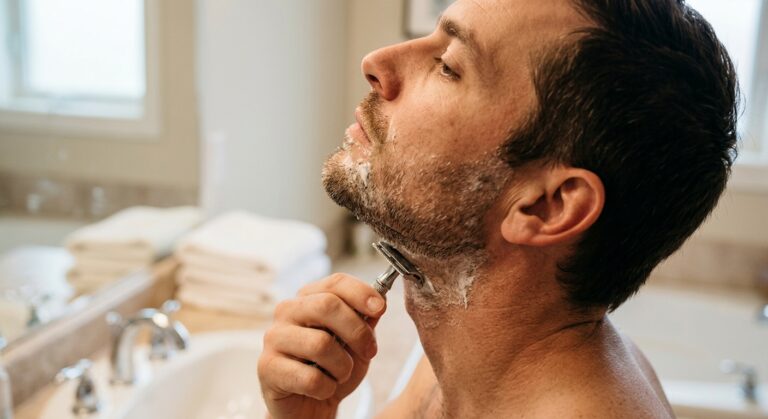 how to shave the neck area correctly