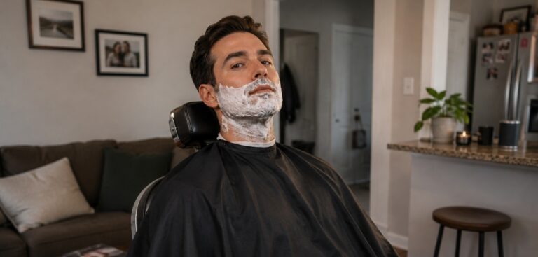 how to shave your face